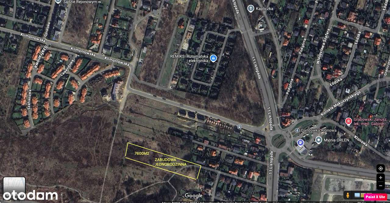 Działka budowlana Sosnowiec ul.Klimontowska-5