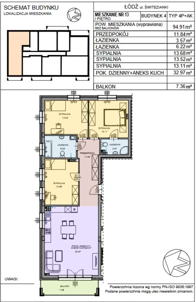 Super oferta! 4/5pokoi/ 95mkw przy Arturówku /Radogoszcz Wschód - Pełny obrazek: 2/13
