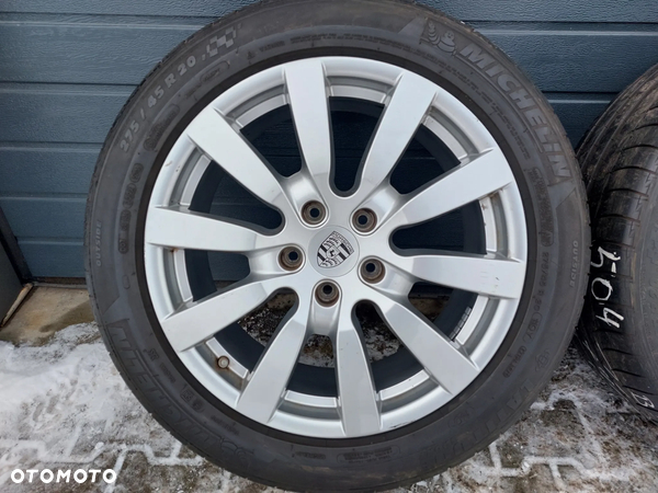 PORSCHE CAYENNE KOŁA FELGI LETNIE R20 9J ET57 5X130 275/45 R20 MICHELIN LATITUDE SPORT NO DOT20 ORYGINAŁ PROSTE ! - 2