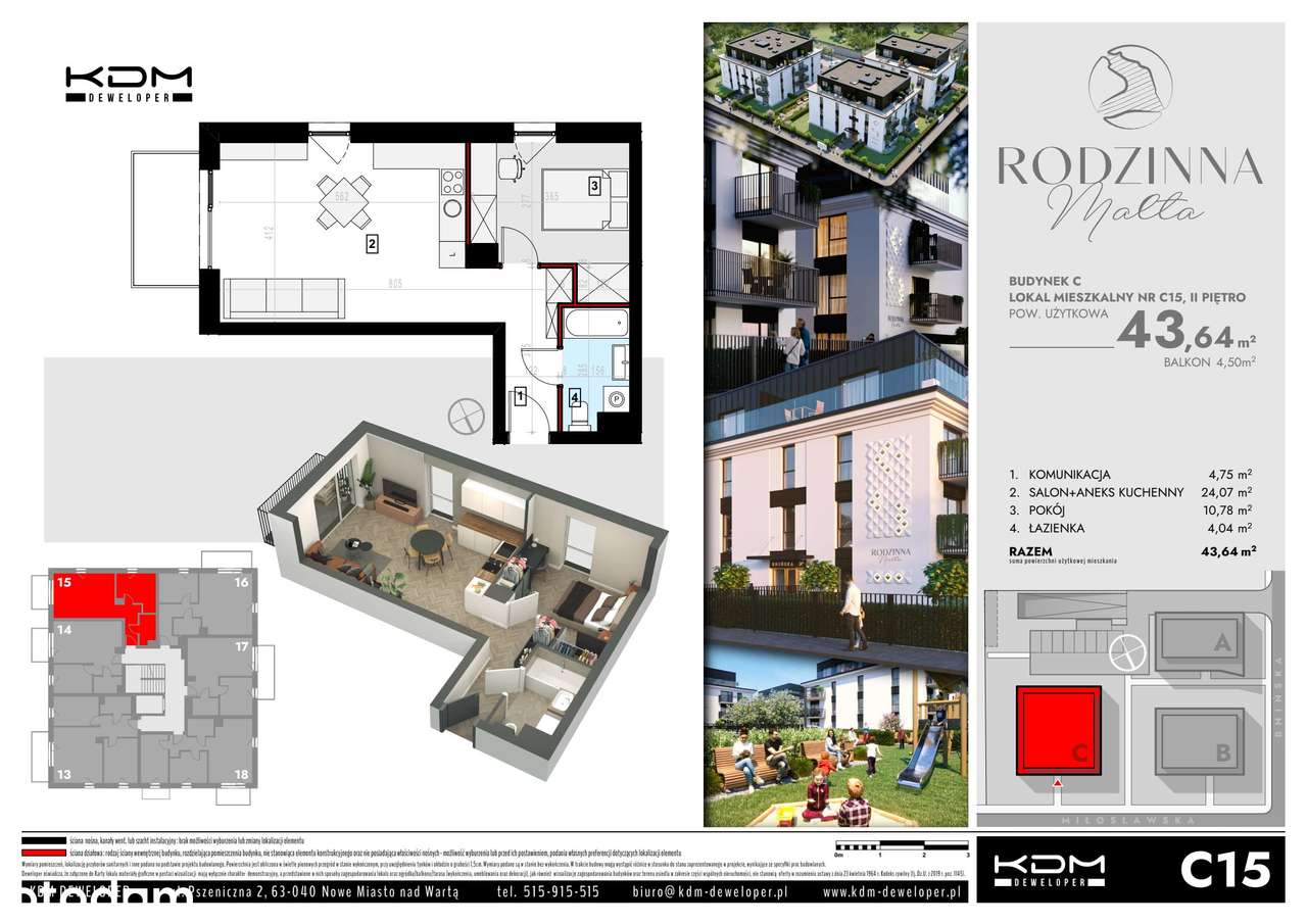 Rodzinna Malta | mieszkanie 2-pok. | C15 - Pełny obrazek: 2/7
