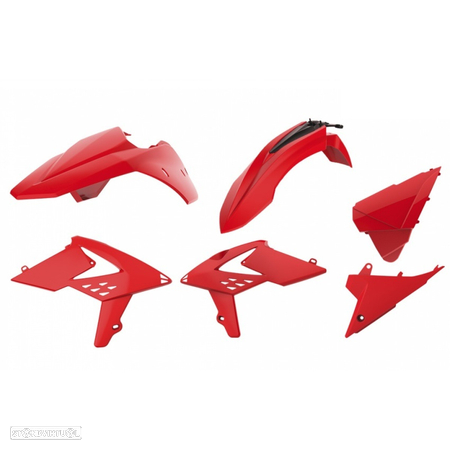kit plasticos polisport vermelho beta rr 250 / 350 / 430 - 1