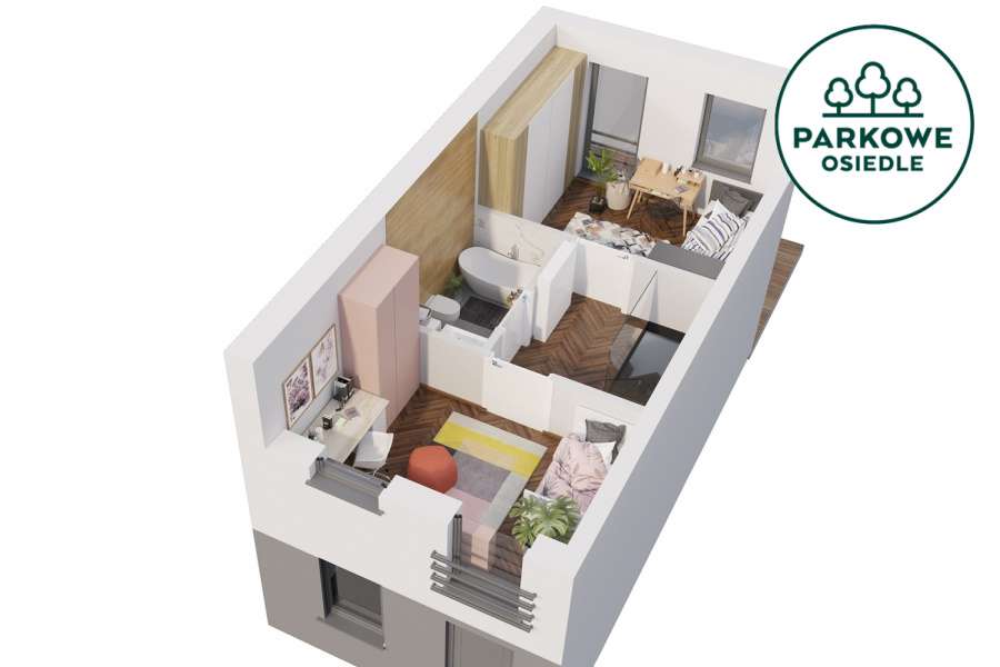 Ostatnia skrajna szeregówka - Osiedle Parkowe-9