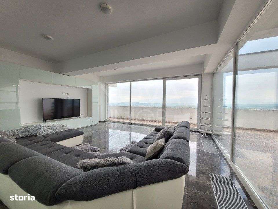 PENTHOUSE DE LUX CU TERASĂ PANORAMICĂ ȘI PRIVELIȘTE SPRE MUNȚII F - Imagine principală: 1/17