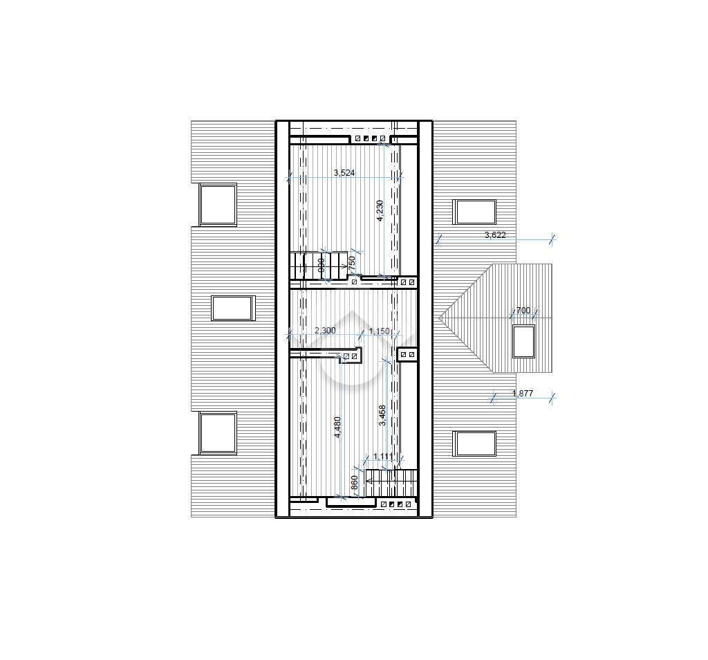 Strych do adaptacji - 2 mieszkania - ŁAGIEWNIKI-7