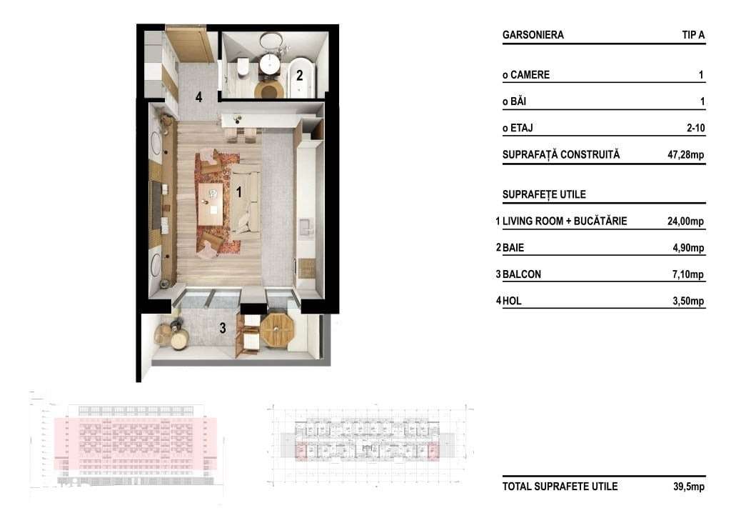 Splaiul Unirii, Piscina , Finisaje premium - Imagine principală: 5/5