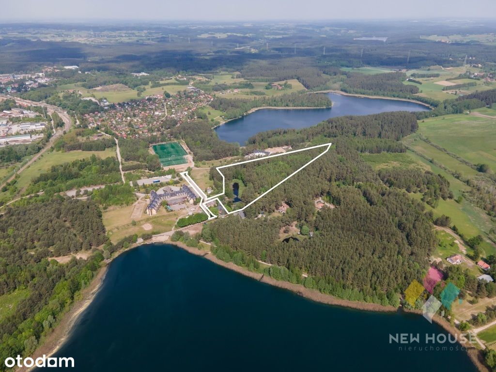 Warmińska rezydencja z lasem i stawem, jezioro