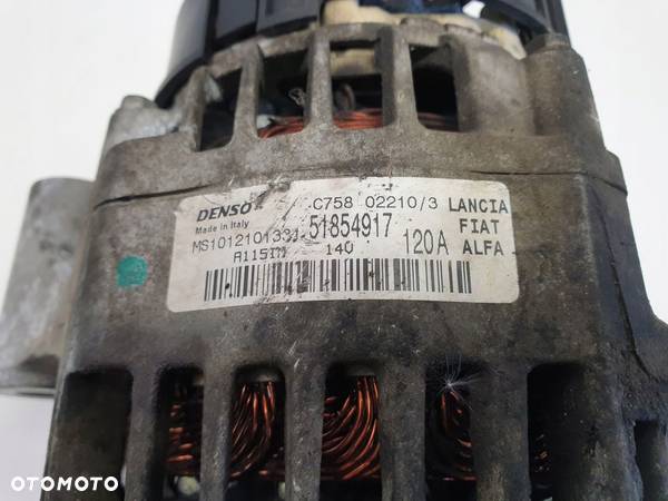 Fiat 500 1.4 T-JET ALTERNATOR 51854917 denso 120A - 2