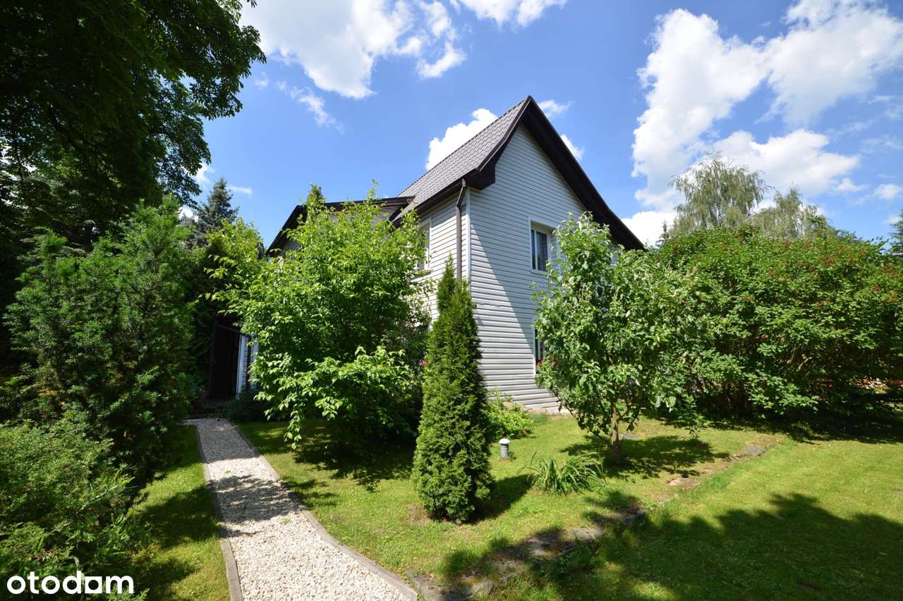Dom przy Polanicy Zdrój z ogrodem jak park – Wolany, dz.1295 m² zieleń