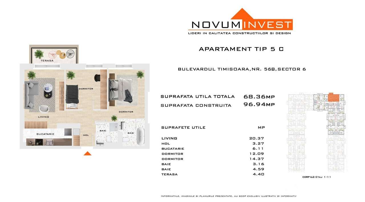 Apartament 3 camere, Metrou Gorjului Comision 0% - Imagine principală: 4/14