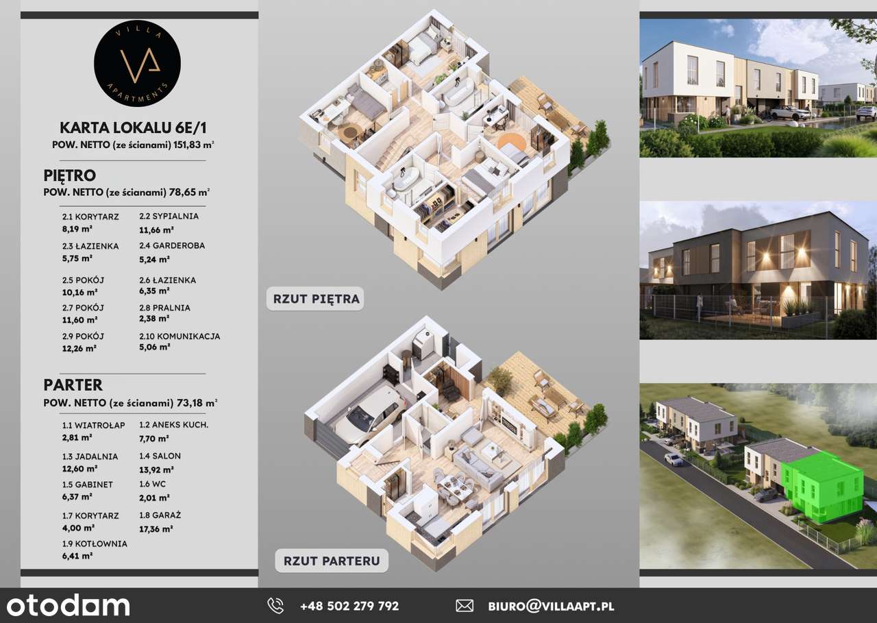 Zielony Lipków – nowe domy 146 m², 6 pokoi, ogród, garaż, pompa ciepła - Pełny obrazek: 5/14