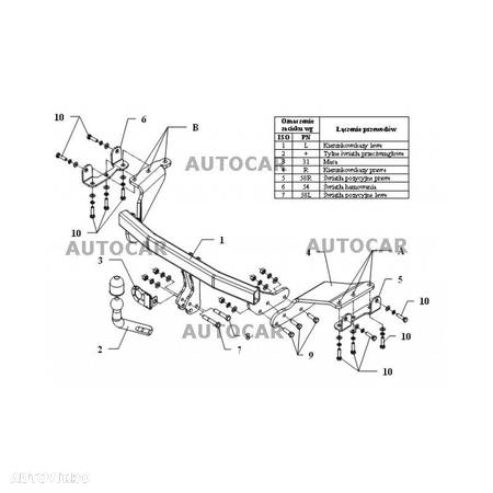 Carlig de remorcare pentru Mitsubishi OUTLANDER - suv  sistem demontabil automat -din 09.2012/- - 3