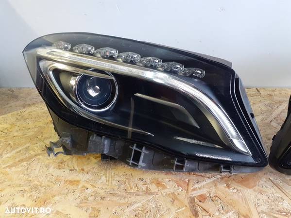 Faruri Far Complet Bi Xenon LED Mercedes Gla X156 Volan Stanga Intacte - 2