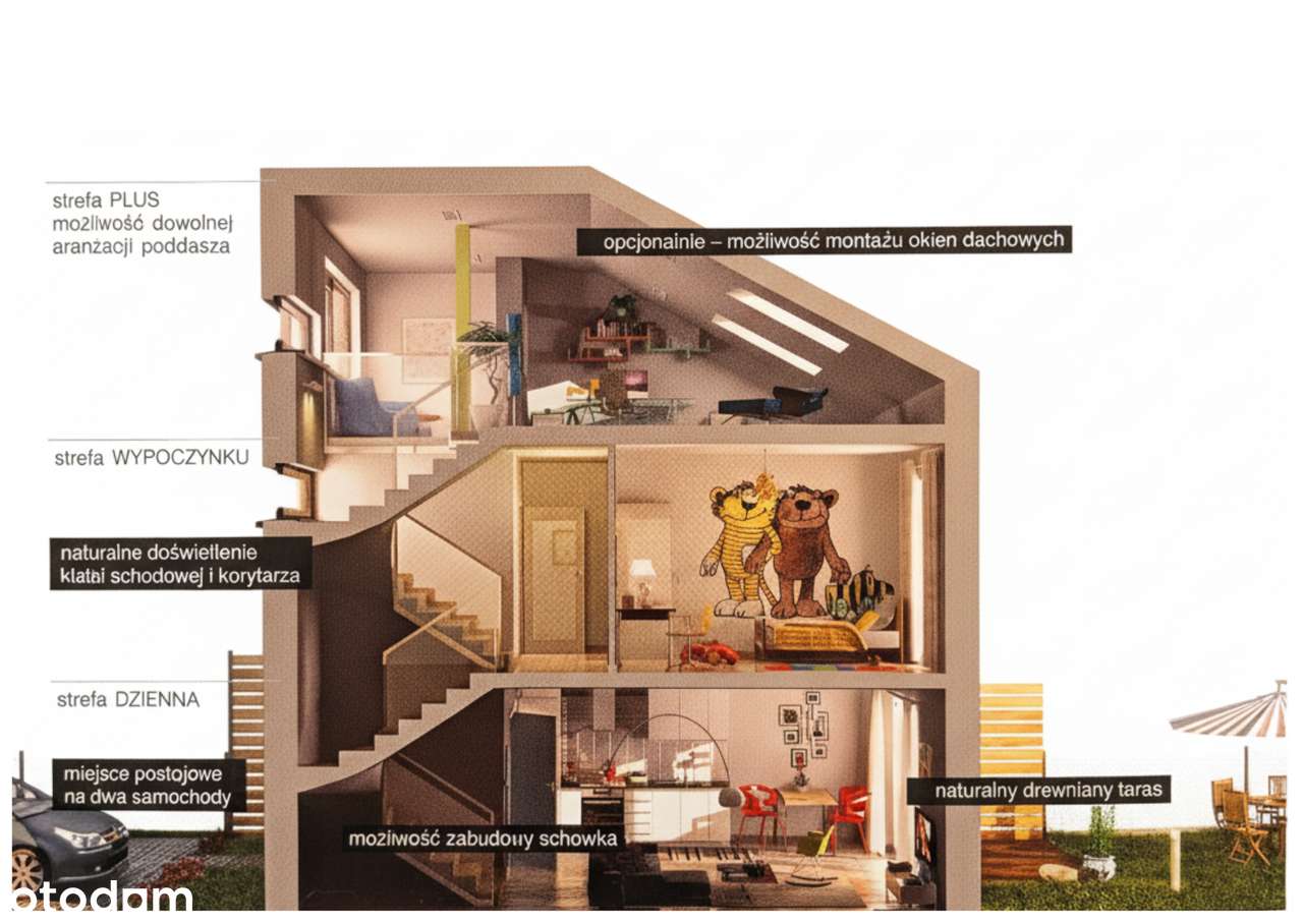 OD ZARAZ! 4 pokoje, skrajny szereg, duży ogród. Robakowo - Poznań-11