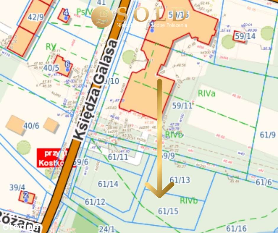 Działka budowlana,  Kostkowo, MPZP, media - Pełny obrazek: 4/4