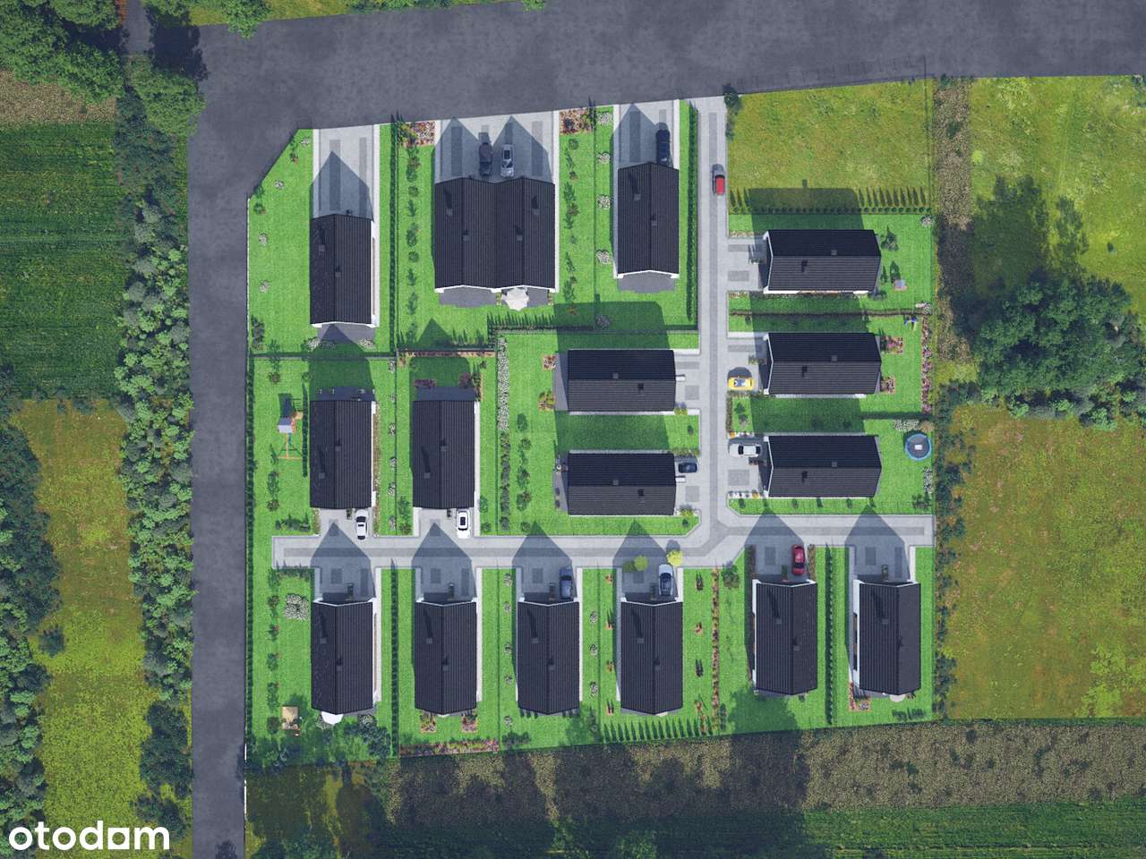 PANORAMA - domy wolnostojące w Kobylnicy - Pełny obrazek: 5/5