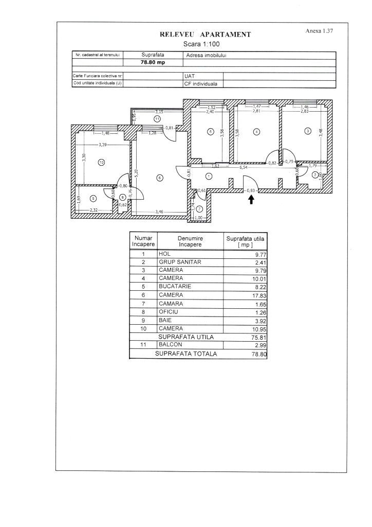 Proprietar, vand ap. 4 camere, Margeanului, tur virtual in descriere