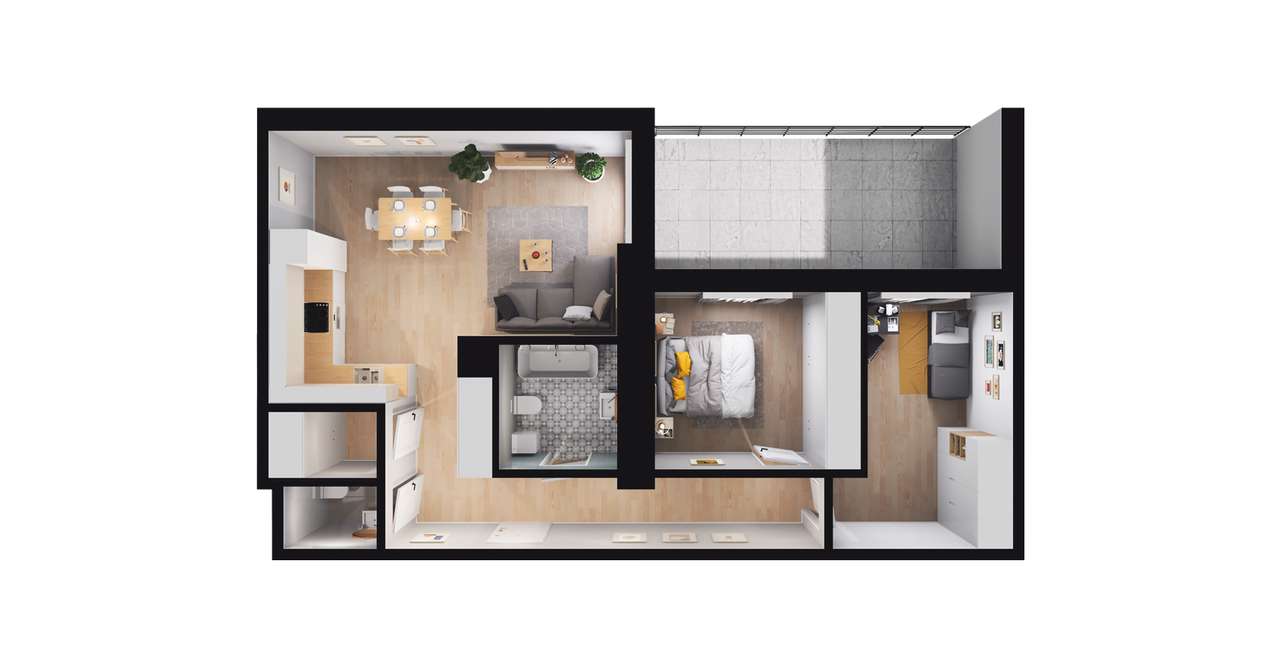 Na Pańskiej Górze | mieszkanie 30 - Pełny obrazek: 3/8