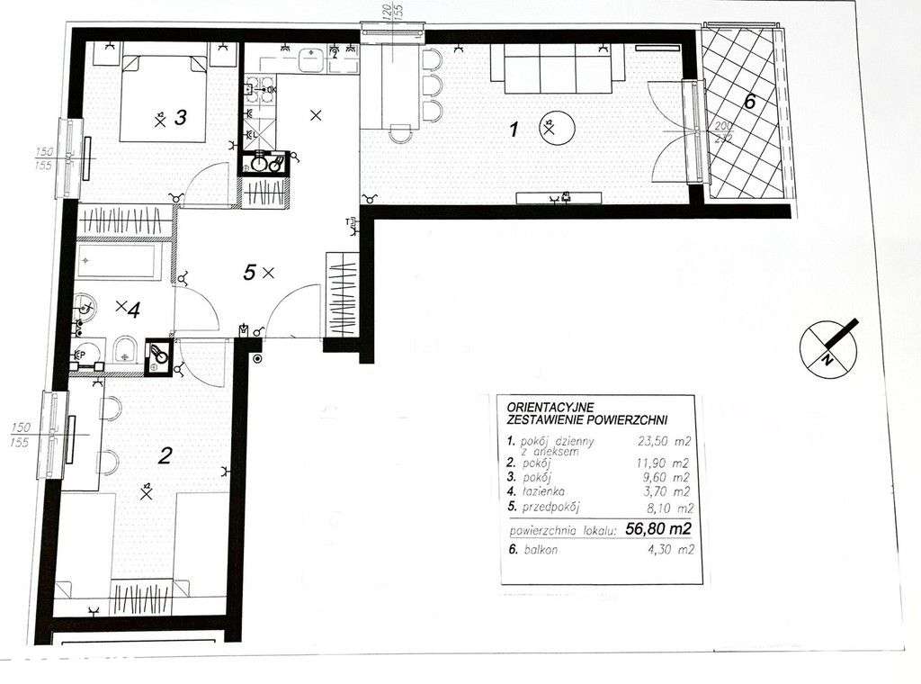 Super Cena! 3 pokoje+garaż+balkon /57m2-Białołęka-19