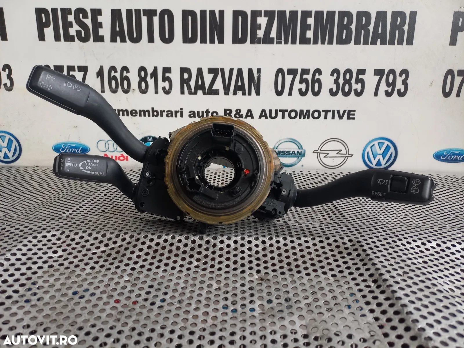 Ansamblu Banda Spira Spirala Volan Airbag Maneta Semnalizare Stergatoare Tempomat Audi Q7 4L Cod 4F0953549D - Dezmembrari Arad - 5