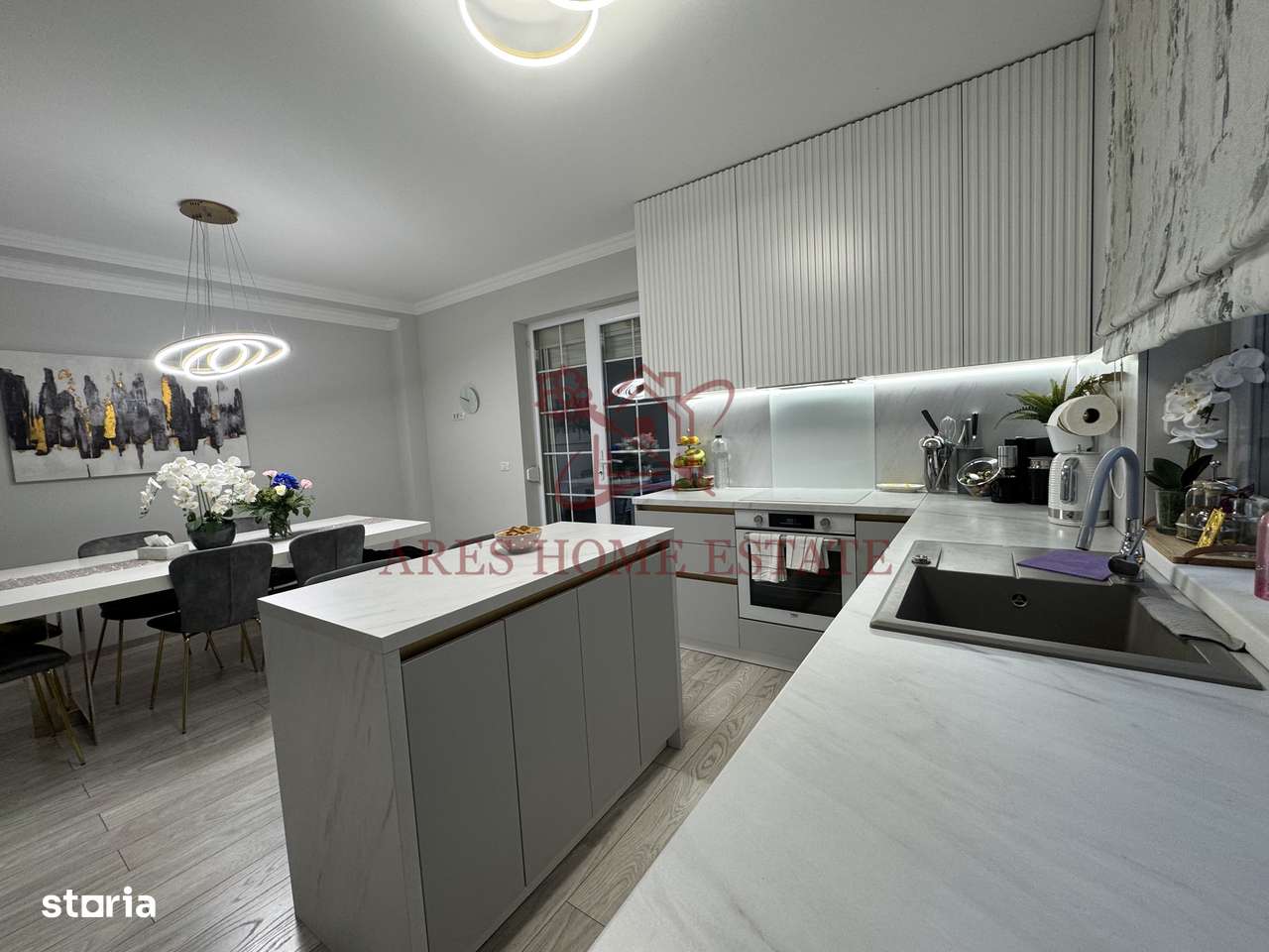 Casa in stil mediteranean, ultrafinisată 5 camere, 3 bai + curte.-4