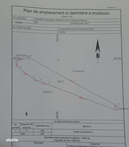 Teren intravilan 809mp sat Căoi ideal pentru casă, cabană acces asfalt-7