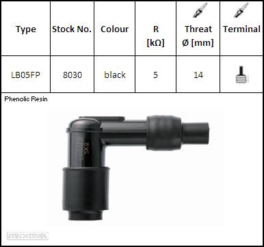 cachimbo da vela ngk lb05fp - 1