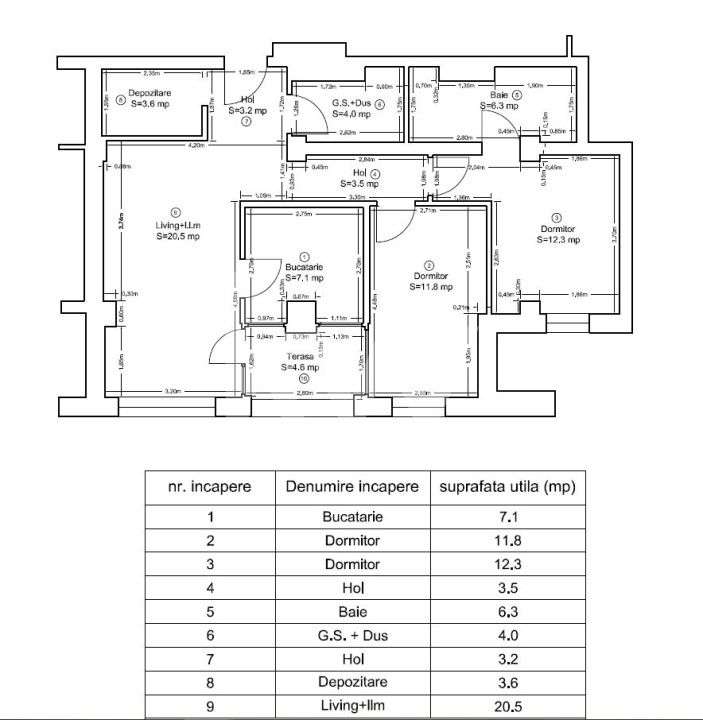 Apartament modern, 3 camere, garaj subteran + boxa - Racadau-18