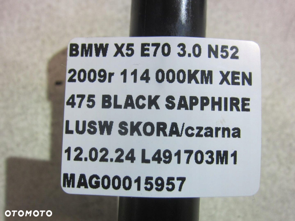 BMW X5 E70 3.0 N52 E60 E83 F01 CZUJNIK POZIOMU OLEJU SILNIKOWEGO 7567722 - 6