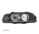 FARÓIS PARA BMW E39 95-03 ANGEL EYES H7 H7 PRETO - 2