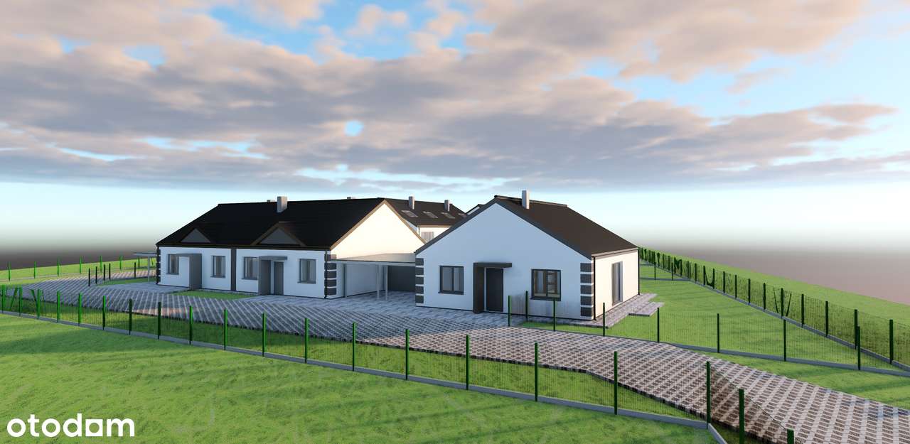 Nowe parterowe domy z pompą, fotowoltaiką, ogrodem-15