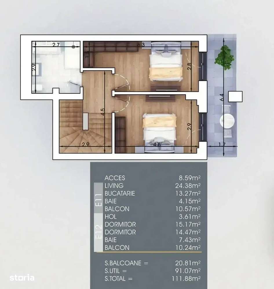 7 min Metrou | 3 Camere | premium | 2 lifturi | balcoane mari - Imagine principală: 2/5