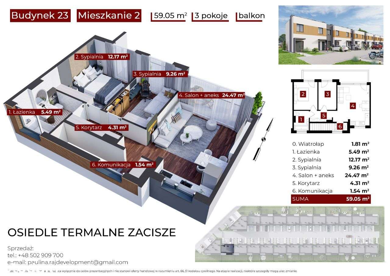 Osiedle Termalne Zacisze Segmenty własnościowe - Pełny obrazek: 4/20