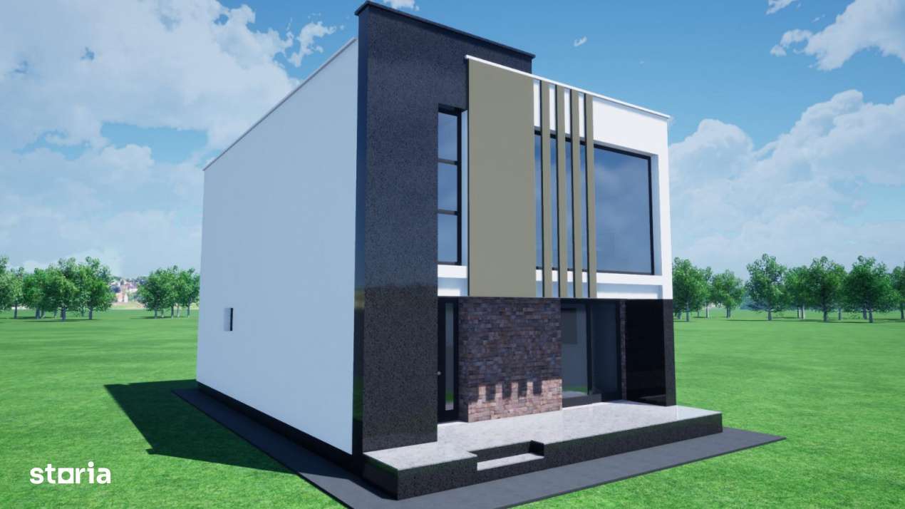 Vila individuala P+E, design mediteranean, Calea Harmanului, Comision-2