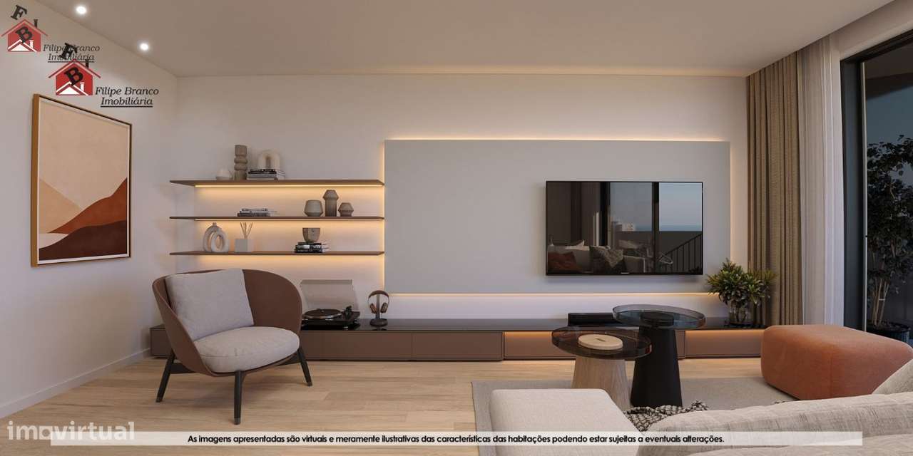 EXCEPCIONAL T2 NOVO ÓTIMOS ACABAMENTOS E VISTA MAR SANTA MARINHA, GAI-16