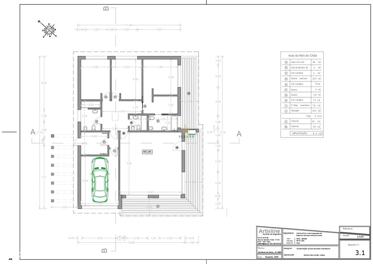 Moradia Isolada T3 Venda em Rio de Loba,Viseu - Grande imagem: 5/8