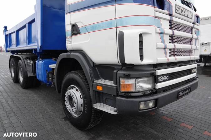 Scania 124c  420  / CAMION BASCULANTE 6x4 / BASCULARE PE 2 FETE / MANUAL - 14