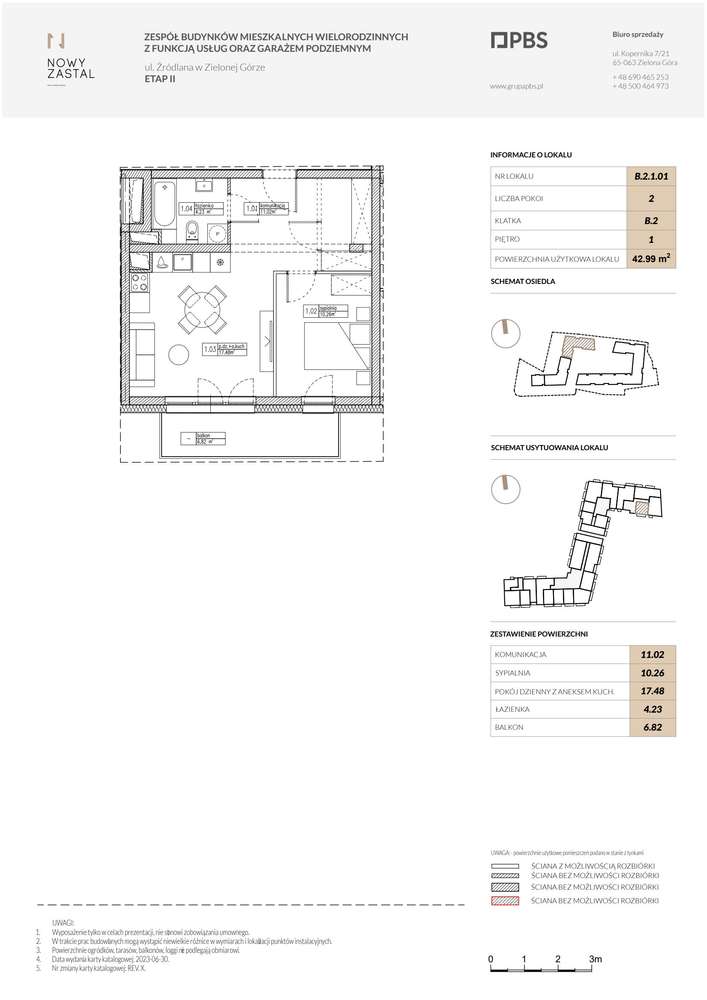 2-pokojowe mieszkanie 43m2 + balkon Bez Prowizji - Pełny obrazek: 2/7
