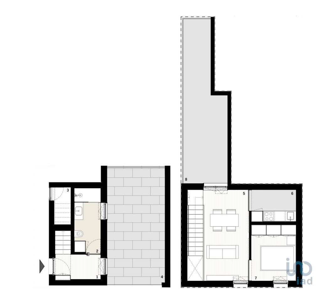 Apartamento T1 em Porto de 57,00 m2