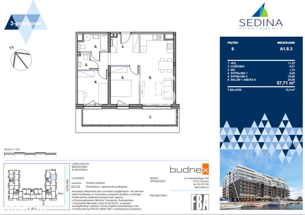 Sedina | Nad Odrą | Widok | Balkon | Garaż - Pełny obrazek: 5/5