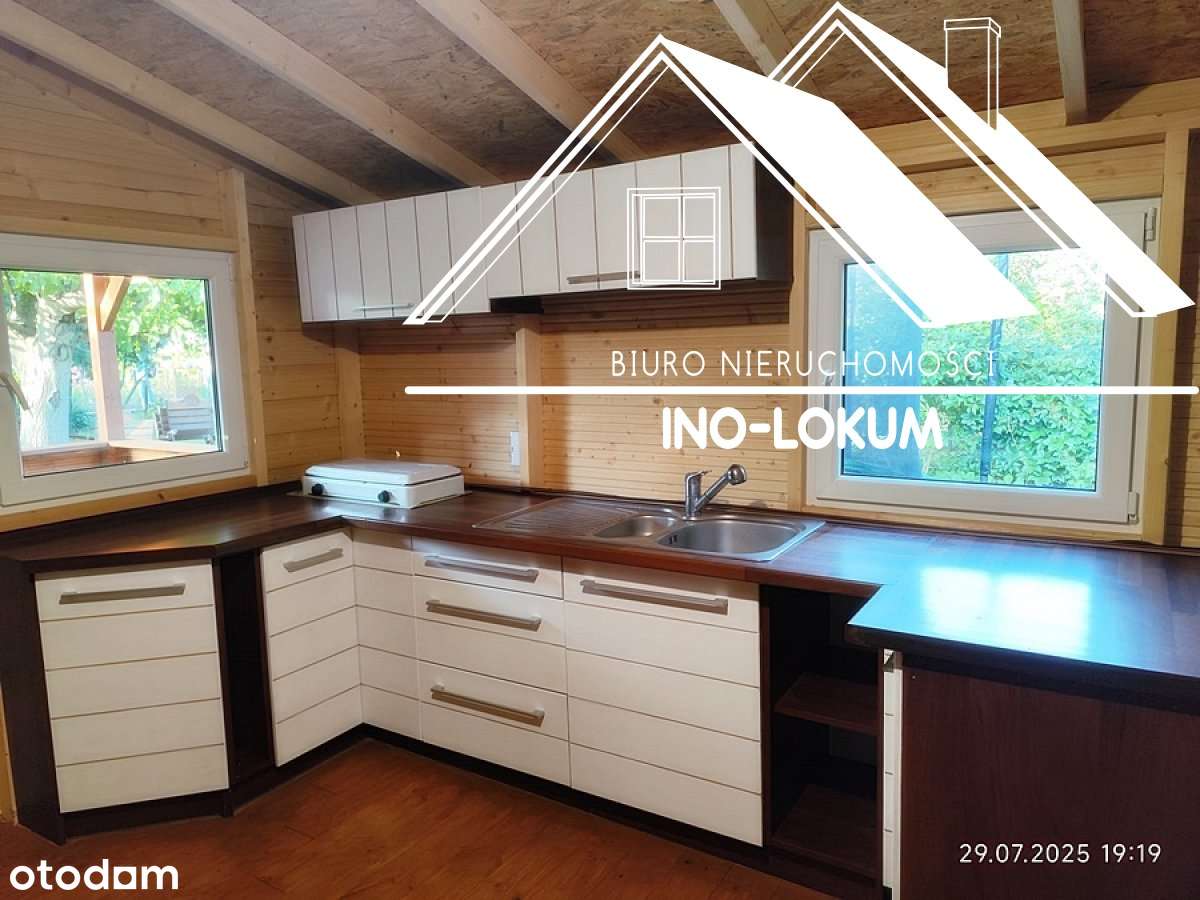 Działka ROD 400 m2 z nowym domkiem drewnianym i pi - Pełny obrazek: 4/16