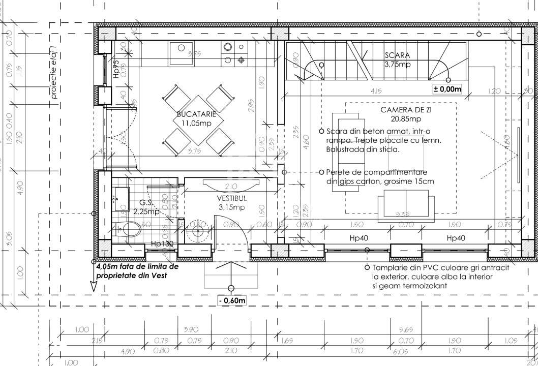 Comision 0%   Vila S+P+1E+2R - Trapezului  – 120 mp Utili + Terasa - Imagine principală: 4/13
