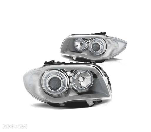 FAROIS ANGEL EYES PARA BMW 1 E81 E87 04-11 CROMADO - 2