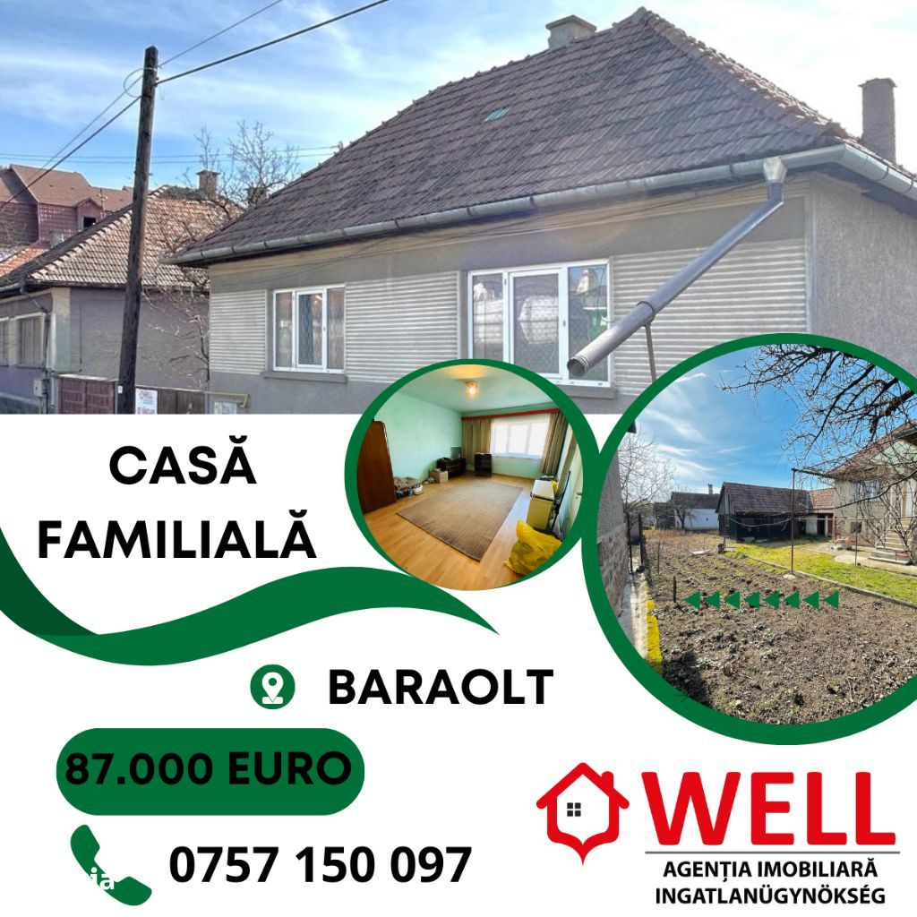 De vânzare casă familială în Baraolt
