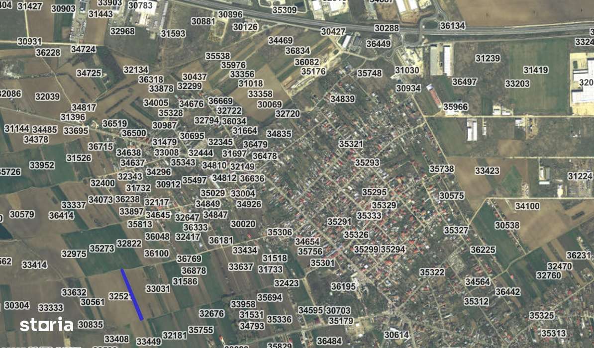 2 loturi de teren extravilan Bolintin-Deal 7800 mp si 2500 mp Pret neg - Imagine principală: 2/2