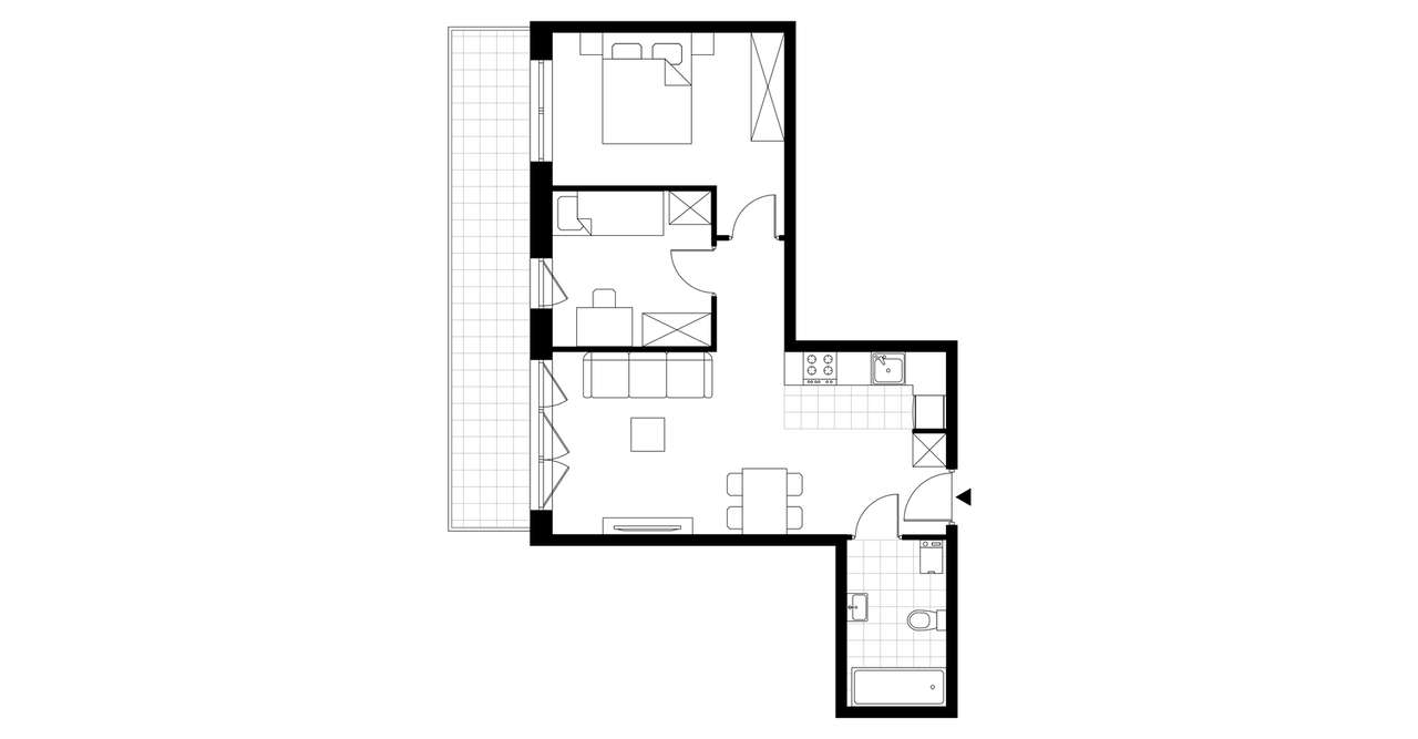 3-pokojowe mieszkanie 51m2 + balkon Bez Prowizji - Pełny obrazek: 3/8
