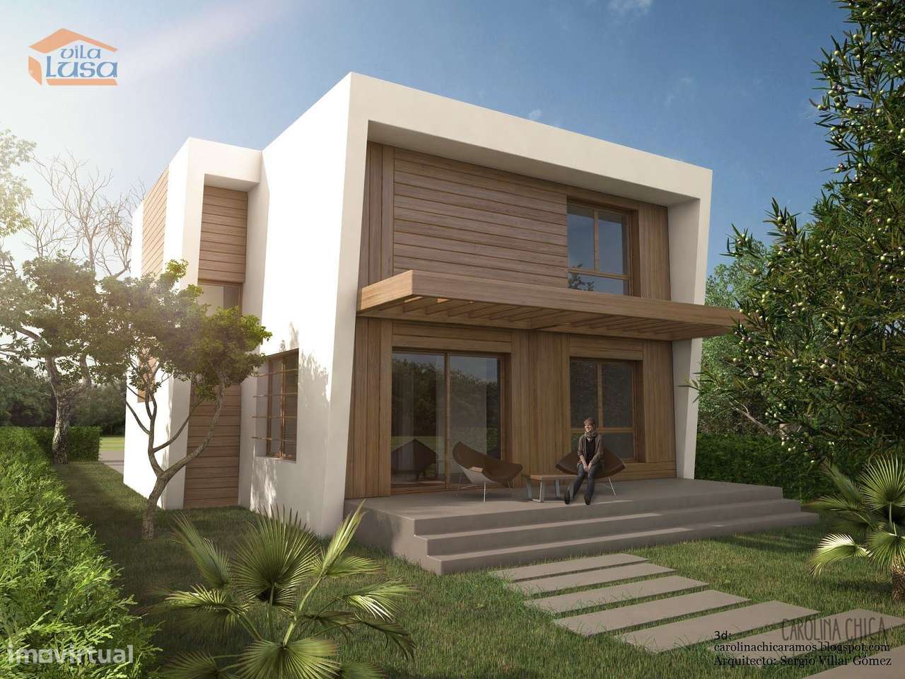 Lote Terreno centro Canelas construção Moradia 4 Frentes - Grande imagem: 5/14