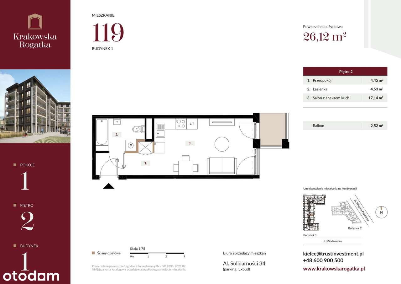 Krakowska Rogatka | mieszkanie 1-pok. | 1_119 - Pełny obrazek: 3/8