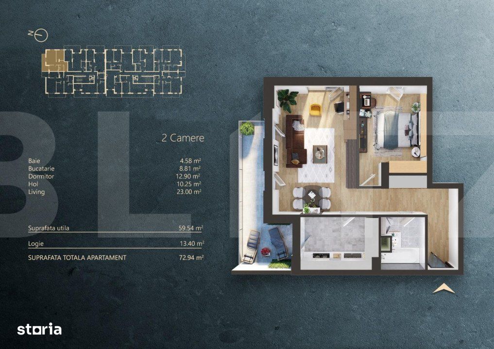 Apartament 2 camere intr-un Ansamblu rezidential Premium, zona Fabrici