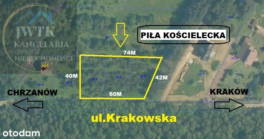 Wynajmę teren - ul. Krakowska - Piła Kościelecka