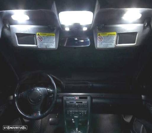 KIT COMPLETO 17 LAMPADAS LED INTERIOR PARA AUDI A4 S4 B5 SOMENTE SEDAN 96-01 - 4